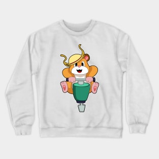 Hamster with Jackhammer Crewneck Sweatshirt